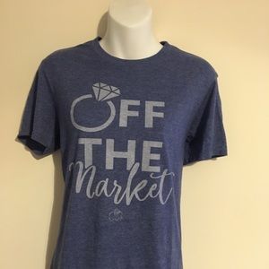 Off The Market Blue Heather T-shirt Size Medium